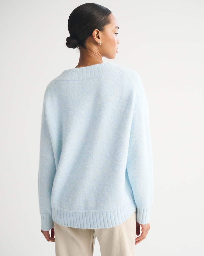 Wool-Blend Dad V-Neck Sweater 상세 이미지 4