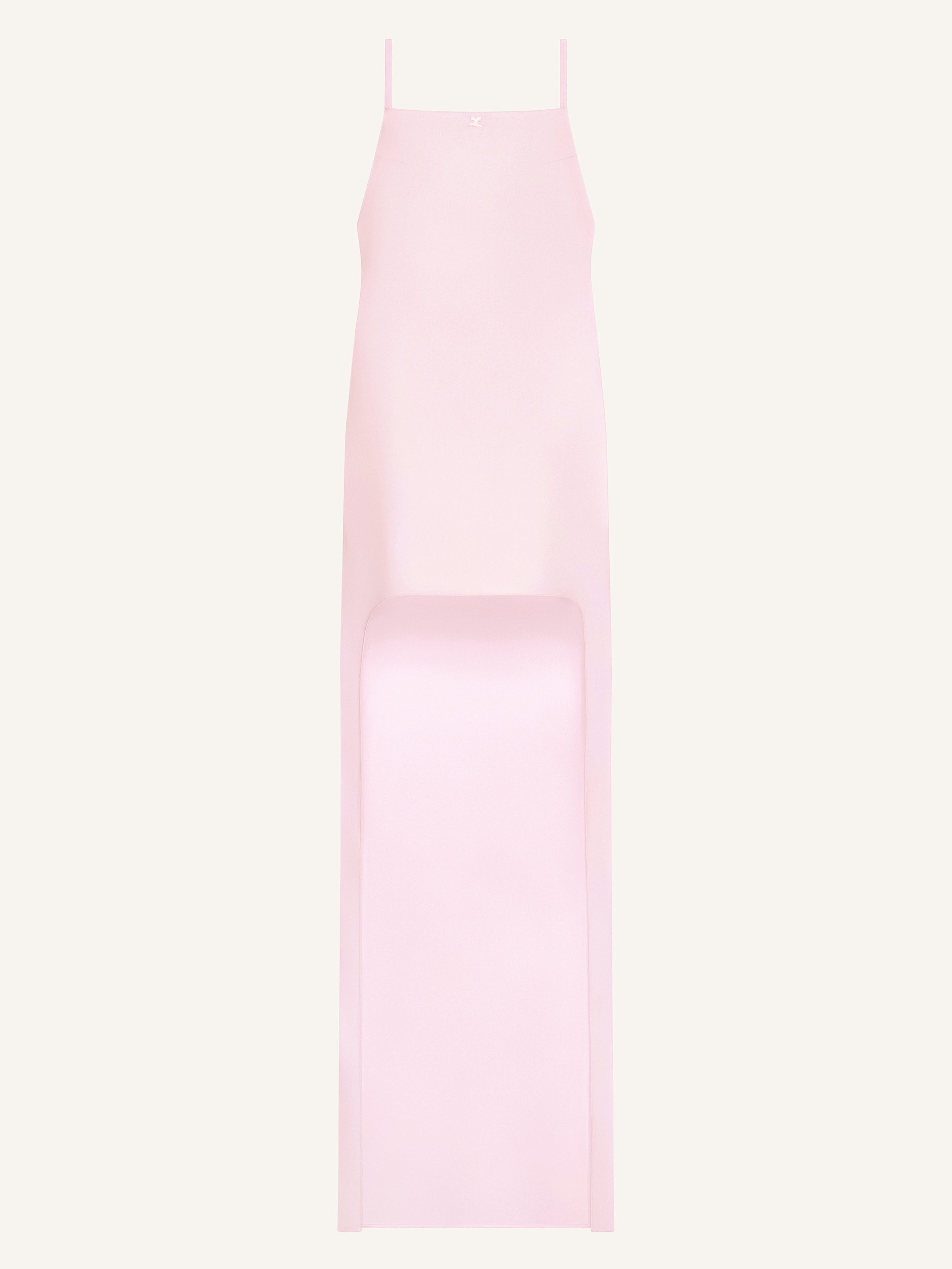 백리스 크레이프 롱 드레스