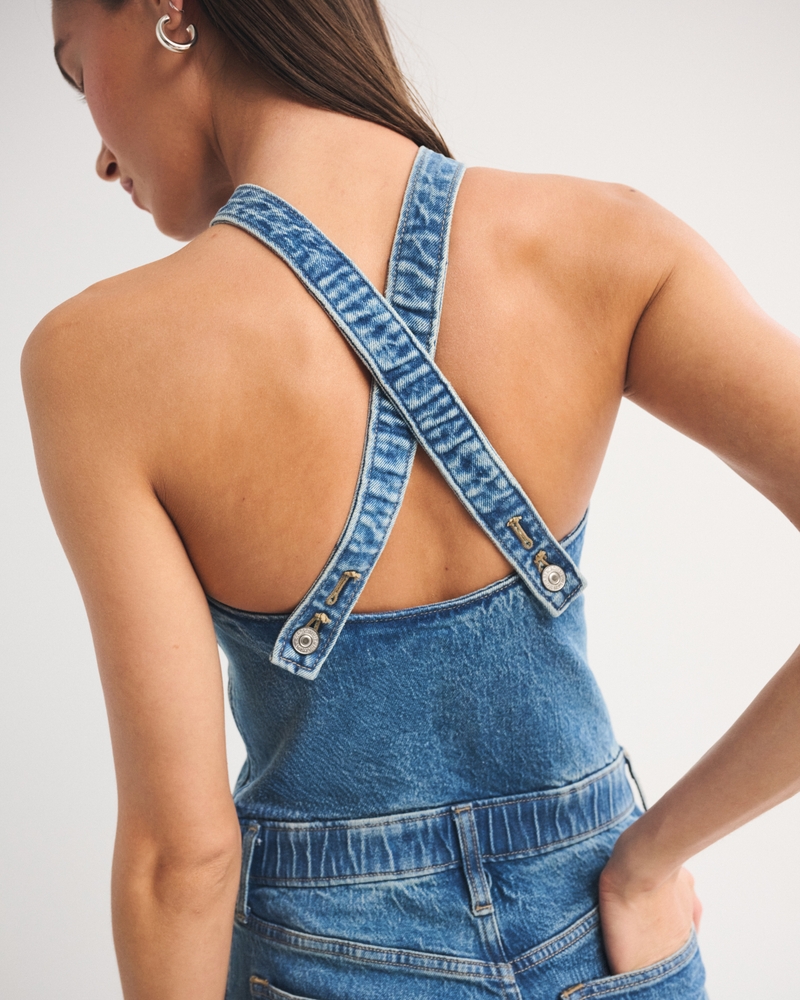 Halter Denim Jumpsuit 상세 이미지 5