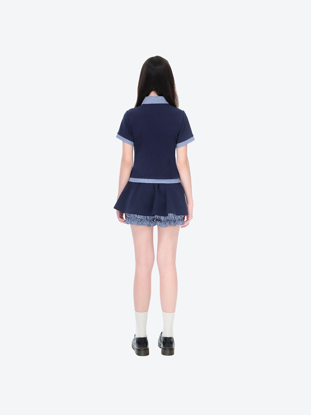 라인스 베어 드레스 네이비 블루 상세 이미지 4