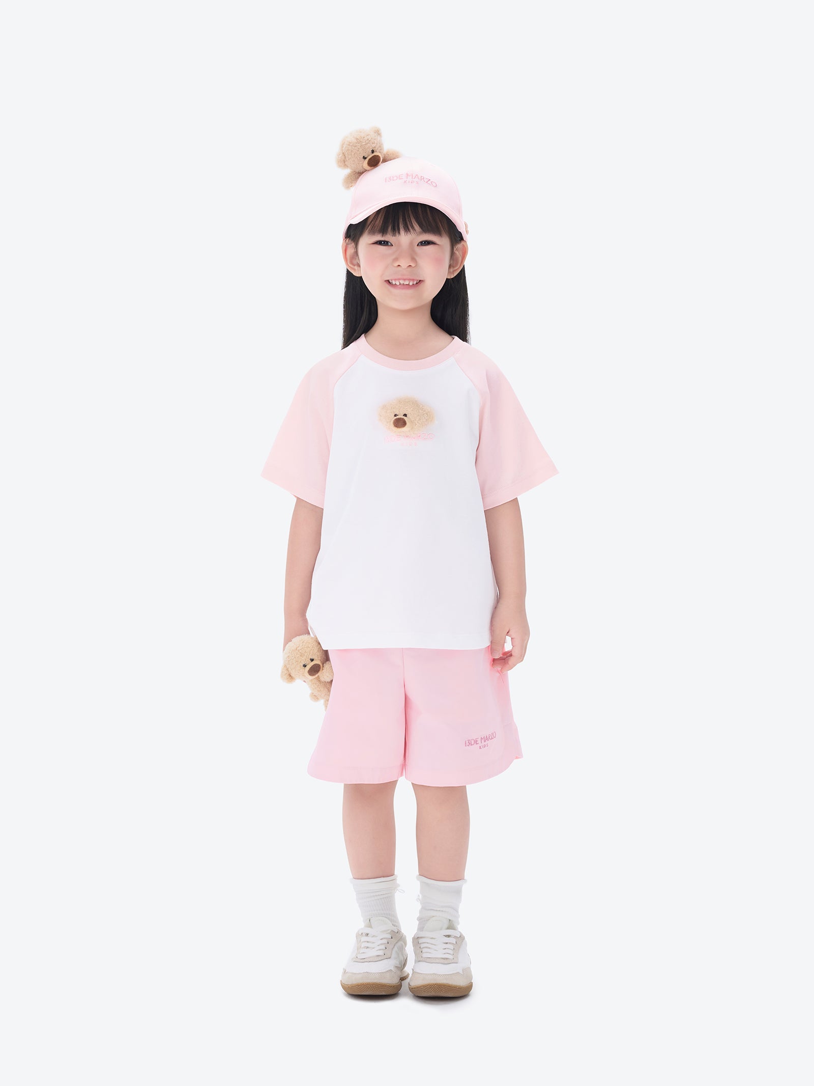 BabyBear 래글런 티셔츠 핑크 상세 이미지 2