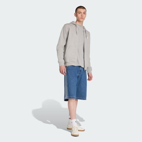 Trefoil Essentials Full-Zip Hoodie 상세 이미지 3