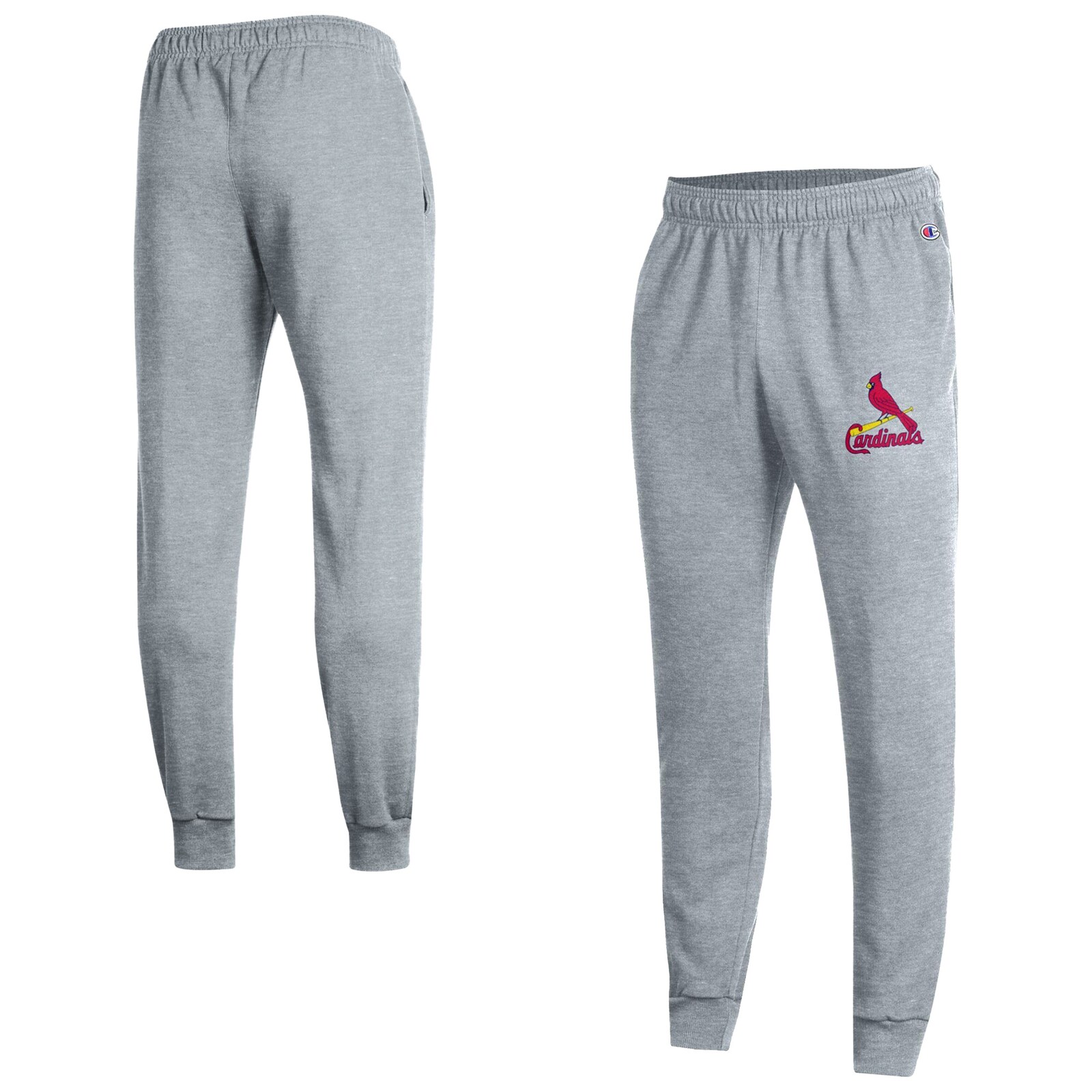 남성용 St. Louis Cardinals Champion 헤더 그레이 Powerblend 조거 팬츠