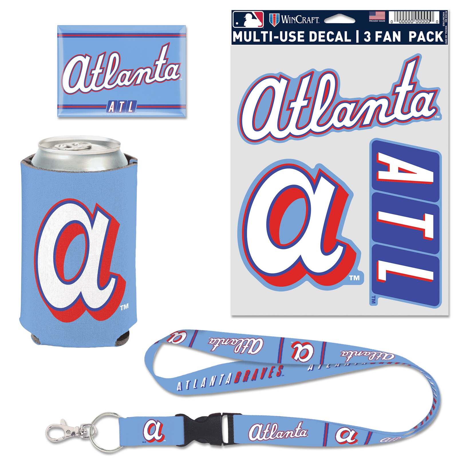Atlanta Braves WinCraft 2026 City Connect 4종 팬 팩