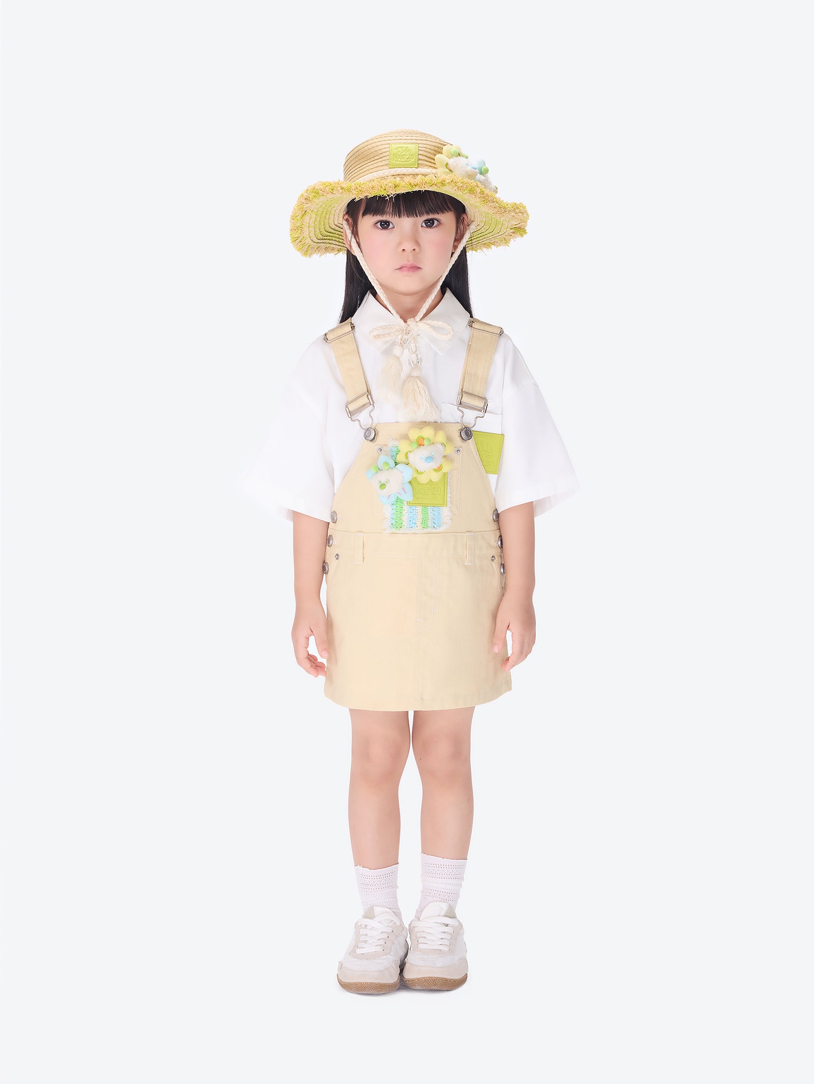 플로럴 BabyBear 오버올 카키 상세 이미지 2