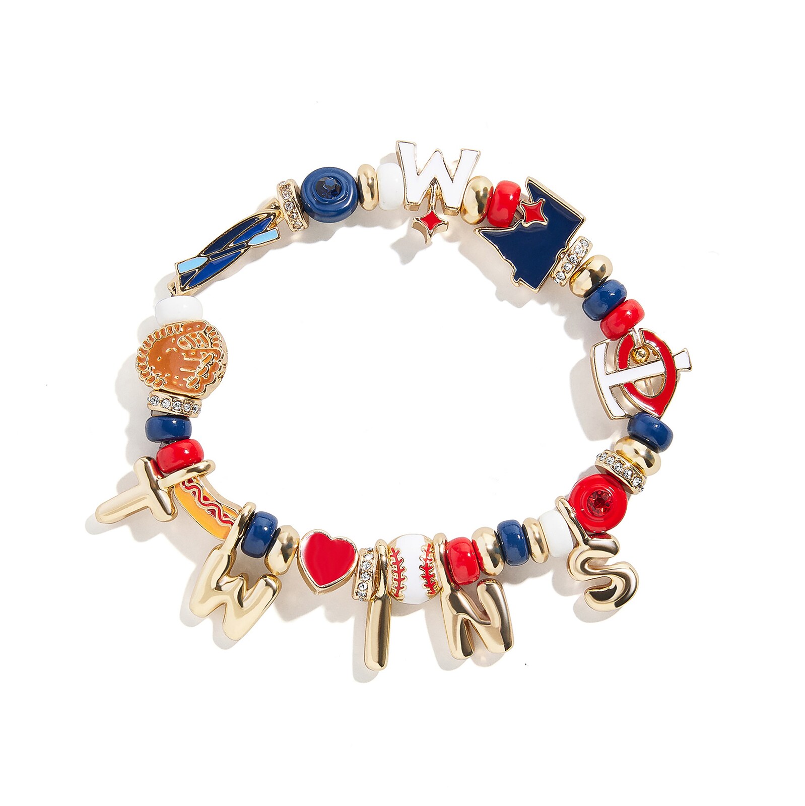Minnesota Twins BaubleBar 모티프 비즈 팔찌
