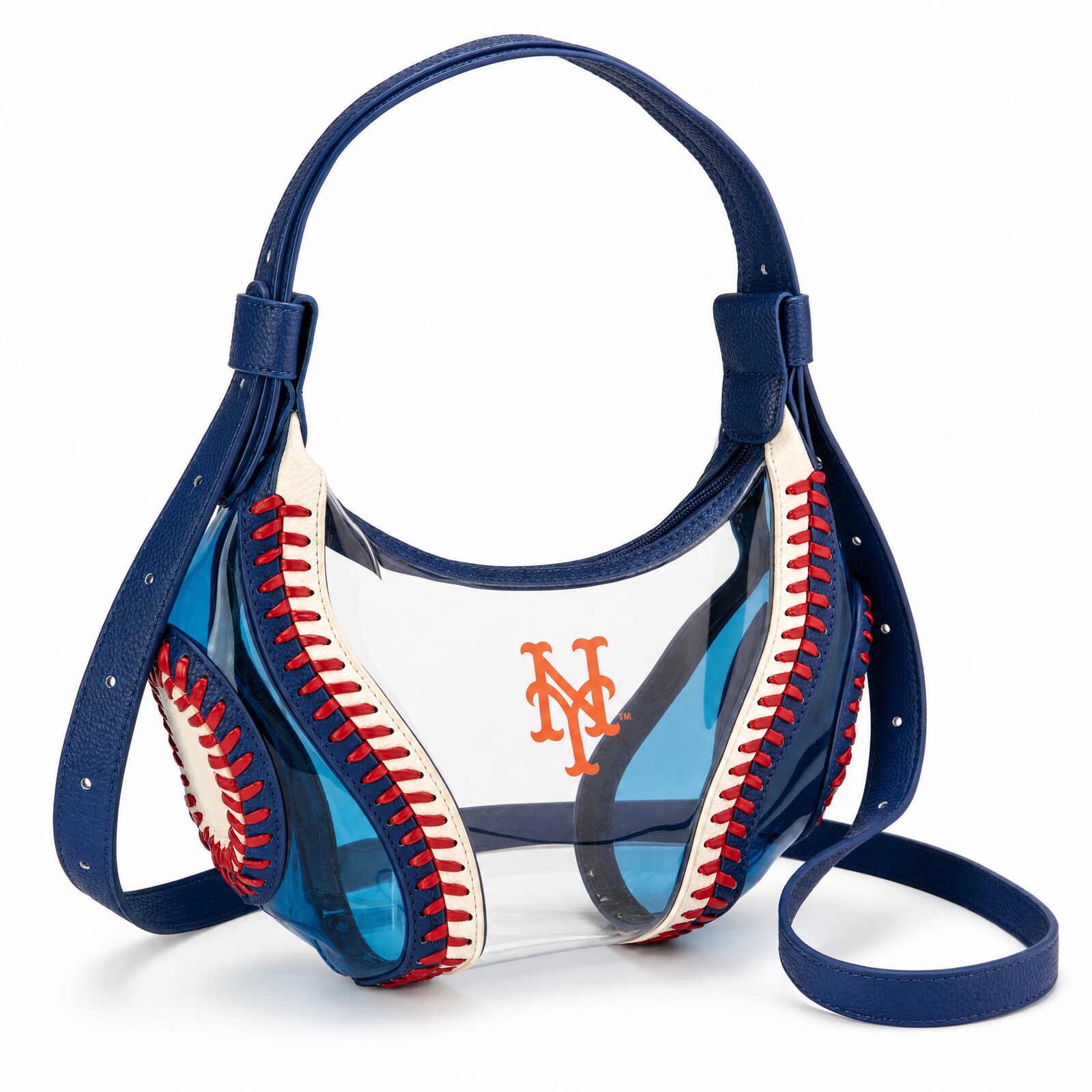 New York Mets Montana West 투명 슬라우치 숄더백 상세 이미지 5