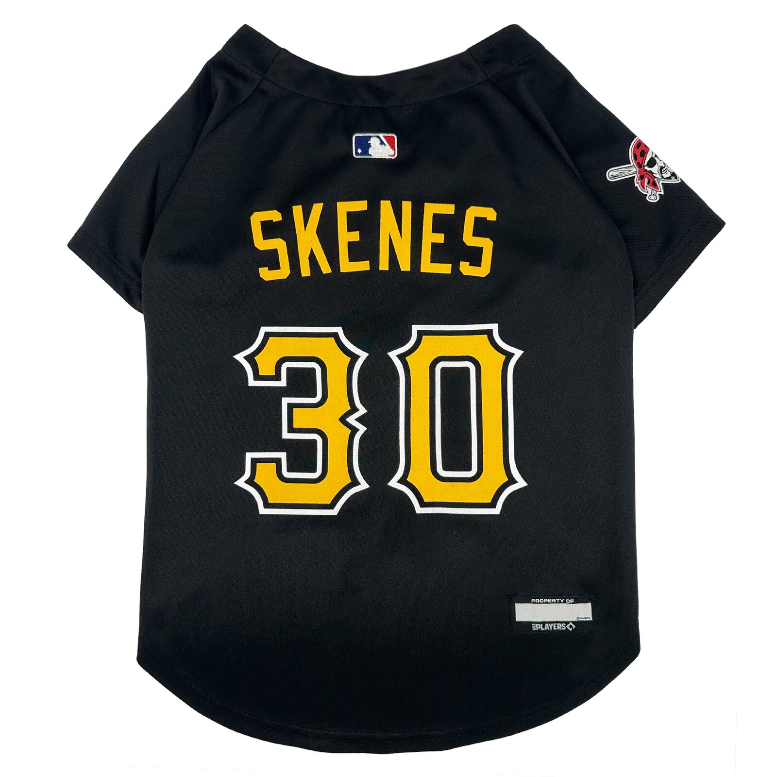 Pittsburgh Pirates Paul Skenes 블랙 선수용 반려동물 유니폼 상세 이미지 2