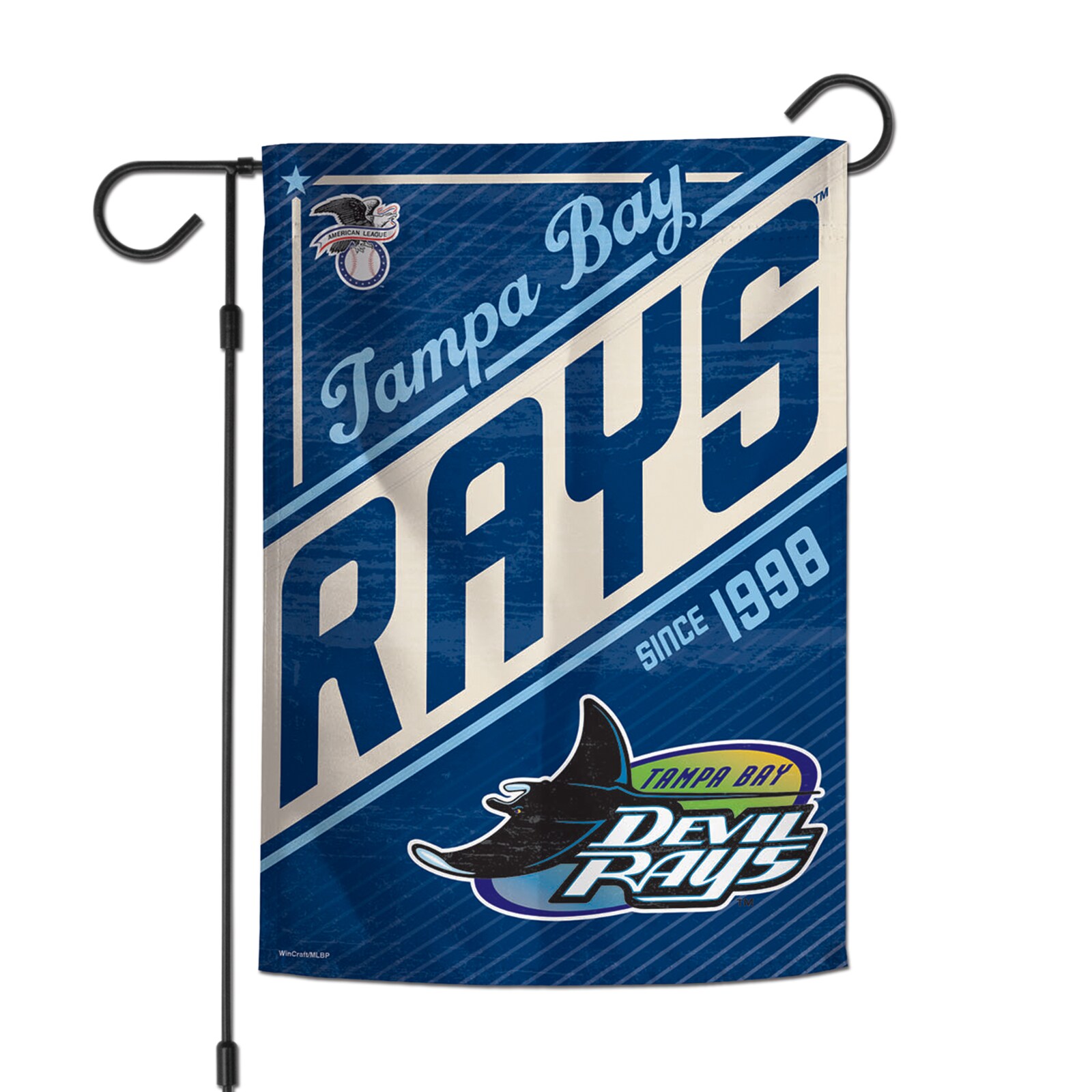 Tampa Bay Rays 양면 12'' x 18'' 정원용 깃발 상세 이미지 2