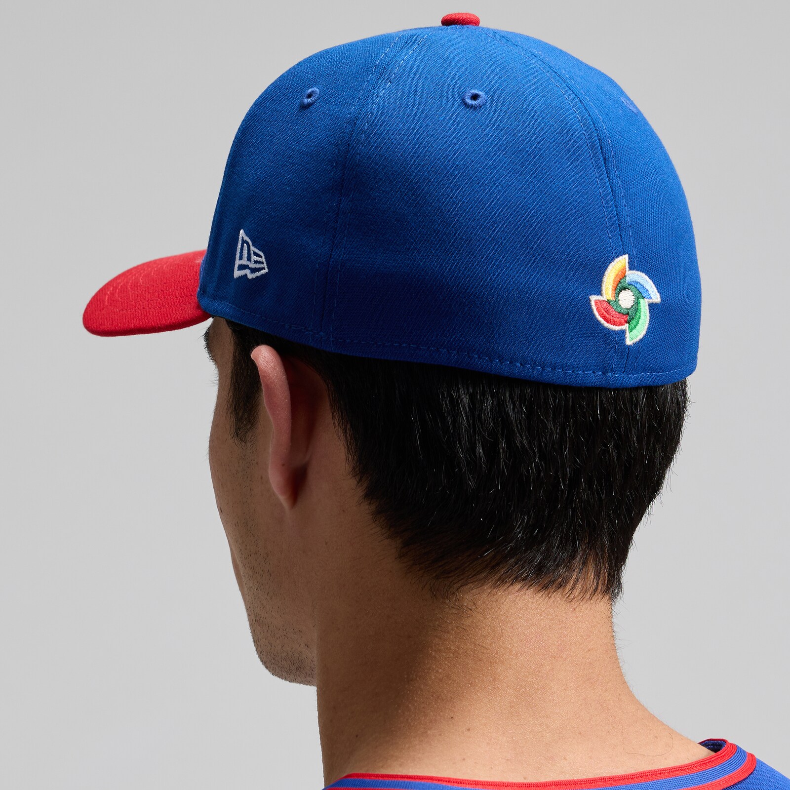 남성용 푸에르토리코 베이스볼 New Era 블루/레드 2026 월드 베이스볼 클래식 59FIFTY 피티드 모자 상세 이미지 8