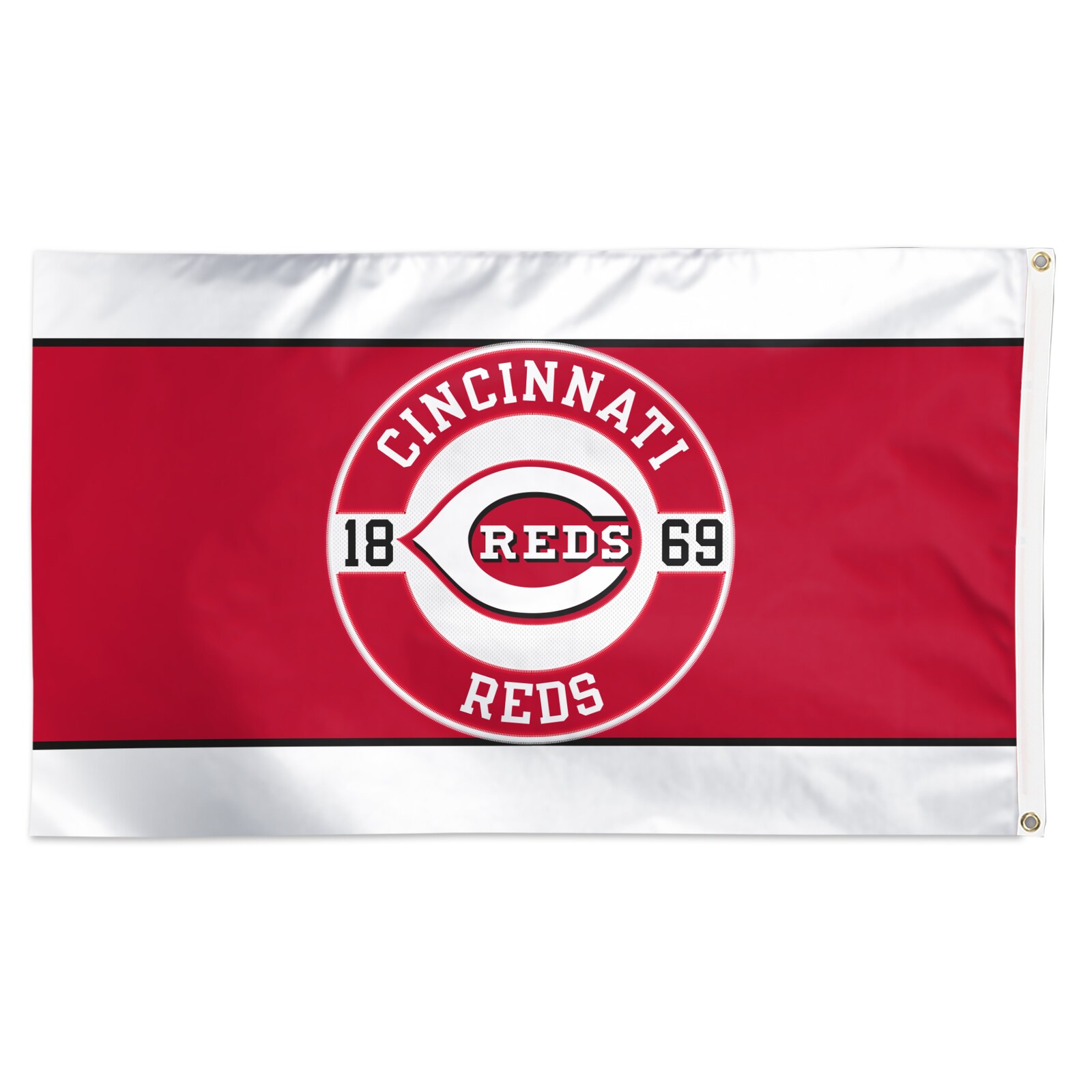 Cincinnati Reds WinCraft 3' x 5' 아플리케 깃발 상세 이미지 3