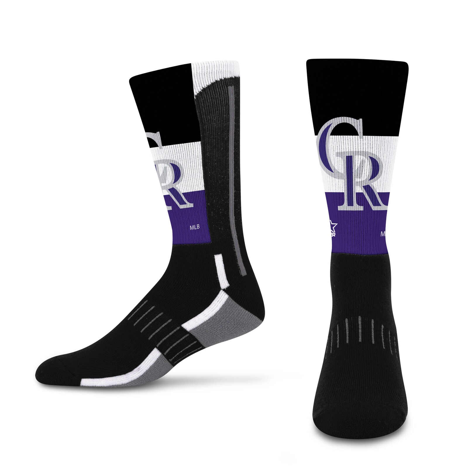 남녀공용 Colorado Rockies Starter 빅 에너지 네오 2팩 크루 양말 세트 상세 이미지 5