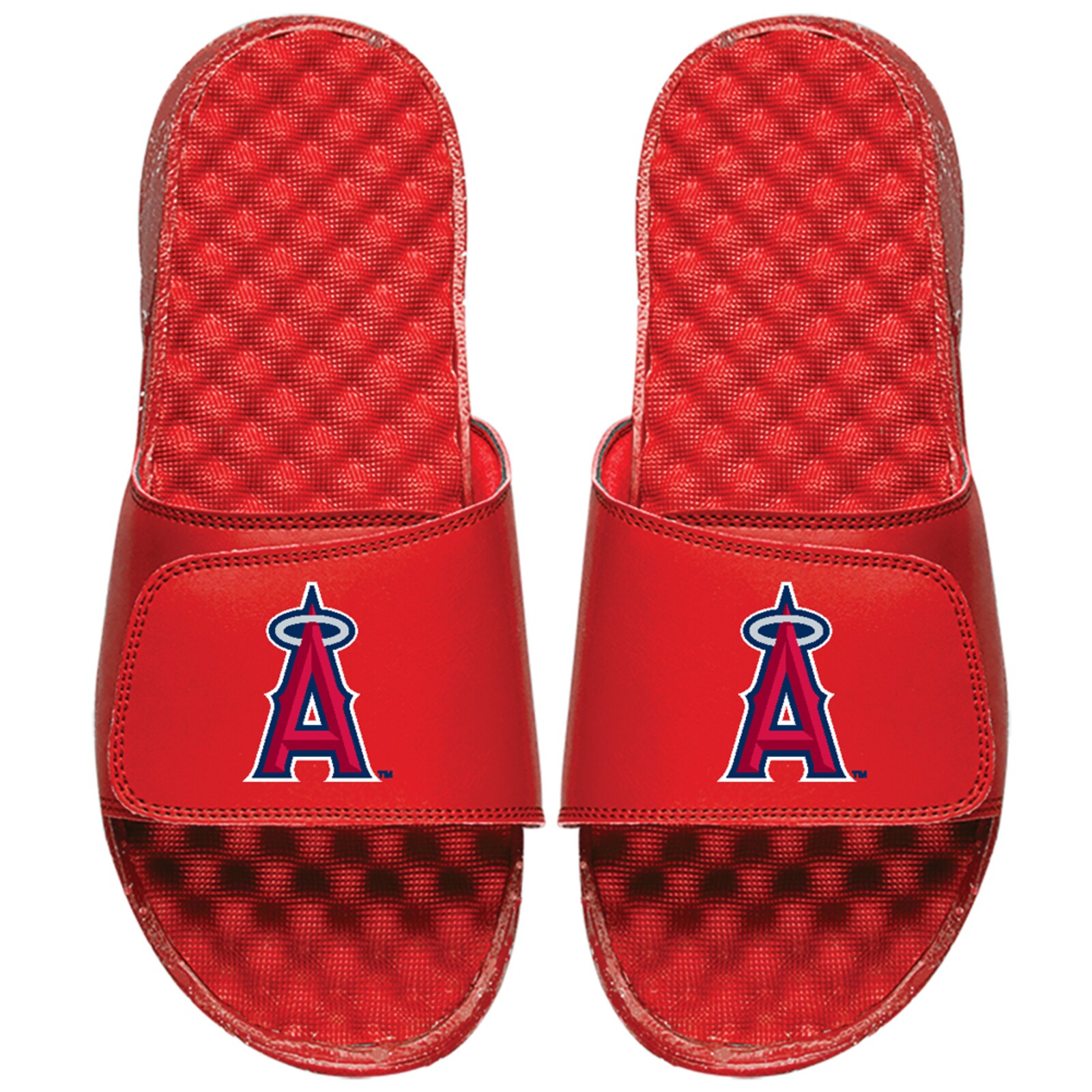 남성용 Los Angeles Angels ISlide 레드 프라이머리 로고 슬라이드 샌들