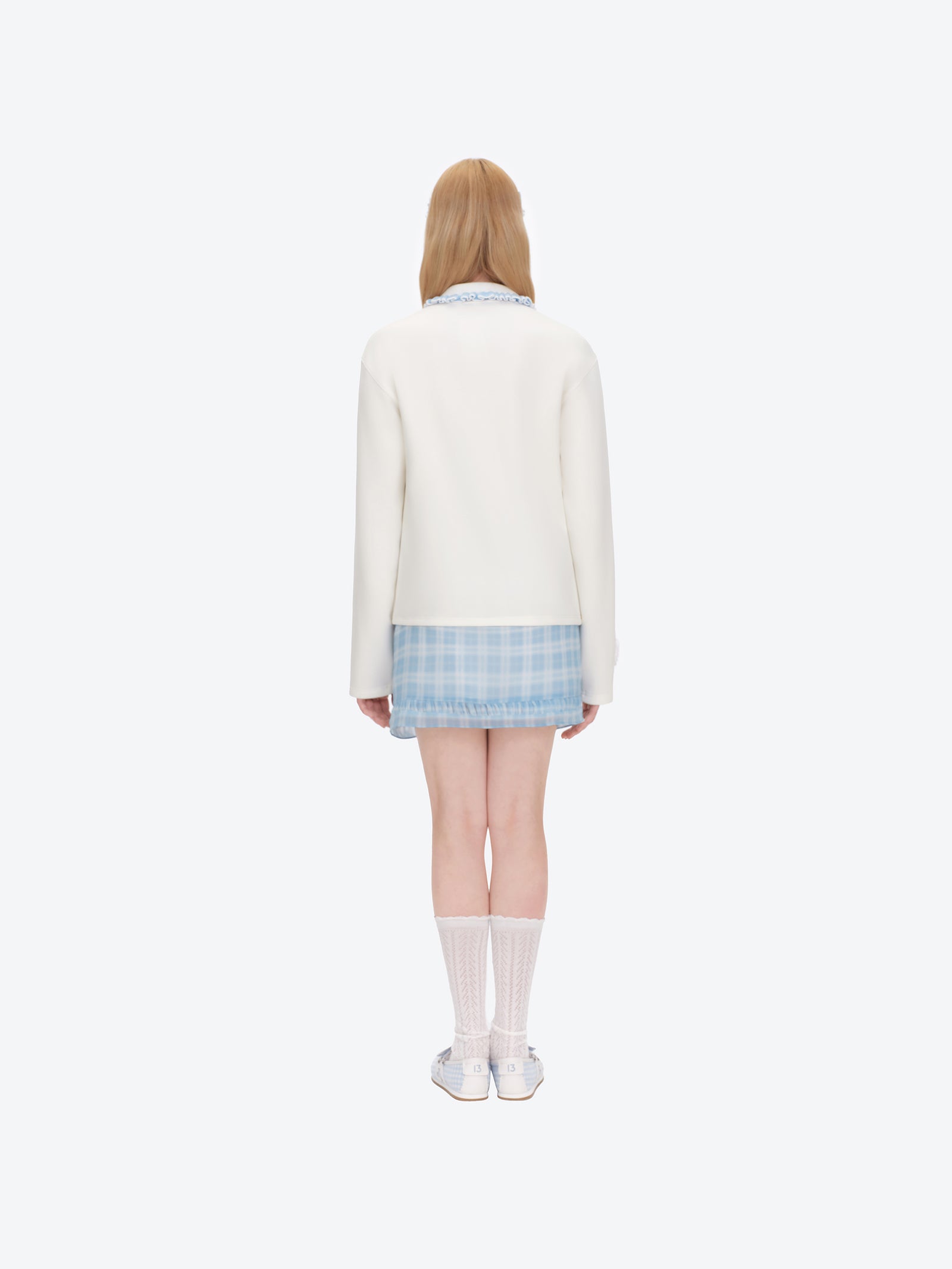 나이티 나이트 베어 긴소매 폴로 화이트 상세 이미지 4