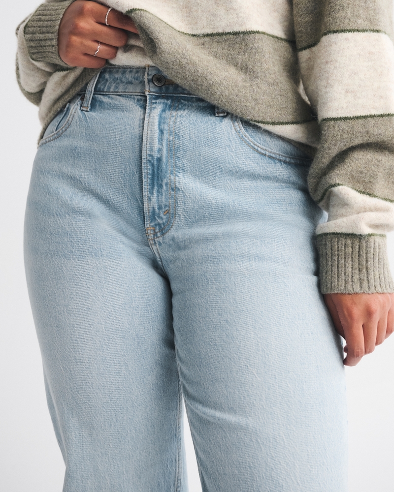 Curve Love High Rise 90s Relaxed Raw Hem Jean 상세 이미지 4
