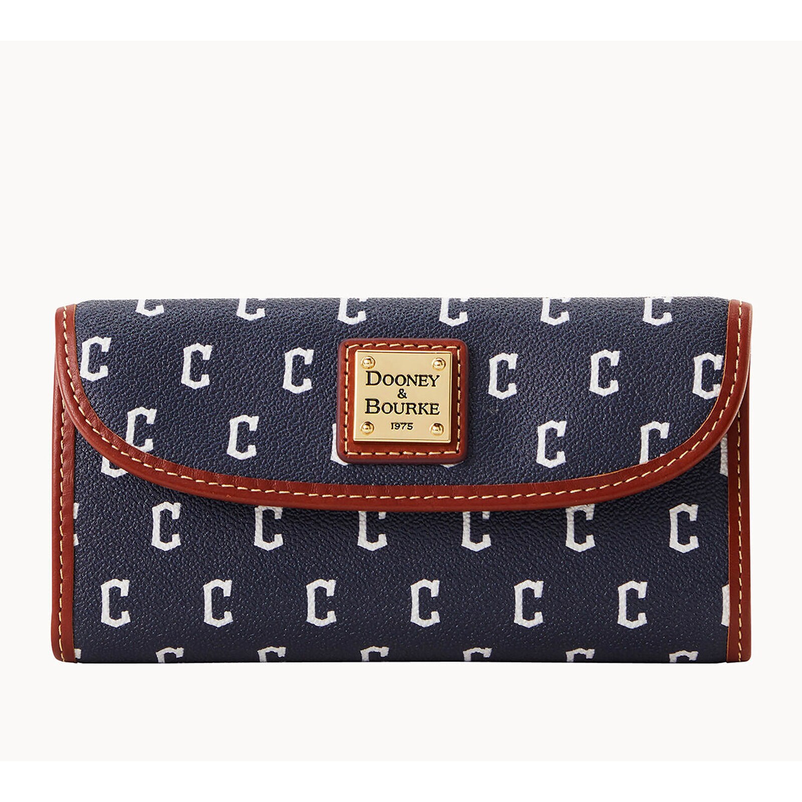 여성용 Cleveland Guardians Dooney & Bourke 팀 컬러 Continental 클러치