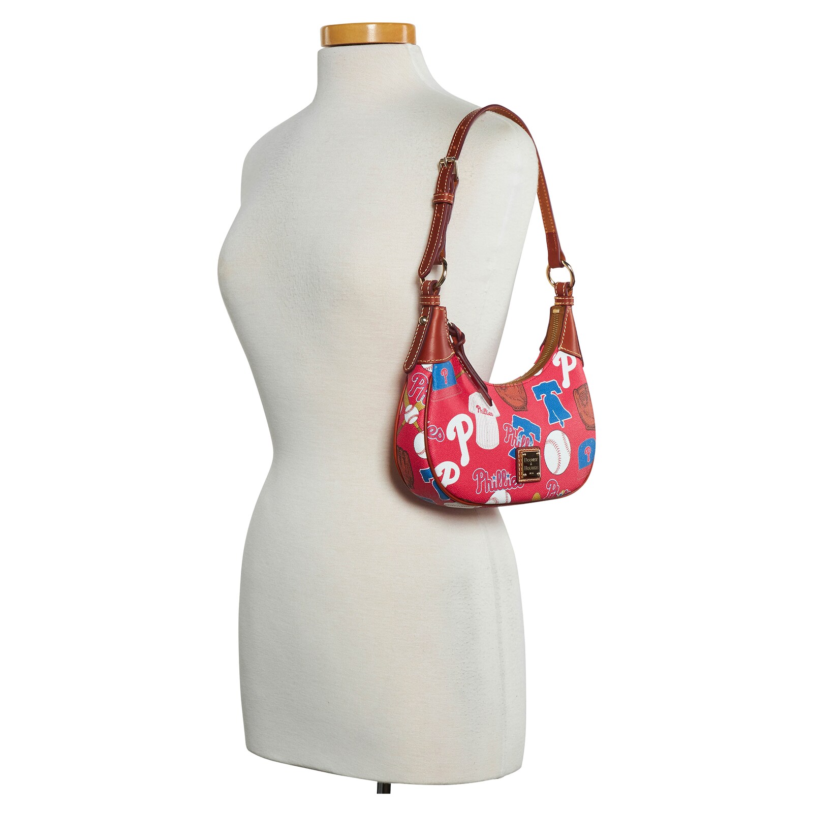 Philadelphia Phillies Dooney & Bourke Luca 가죽 호보 백 상세 이미지 5