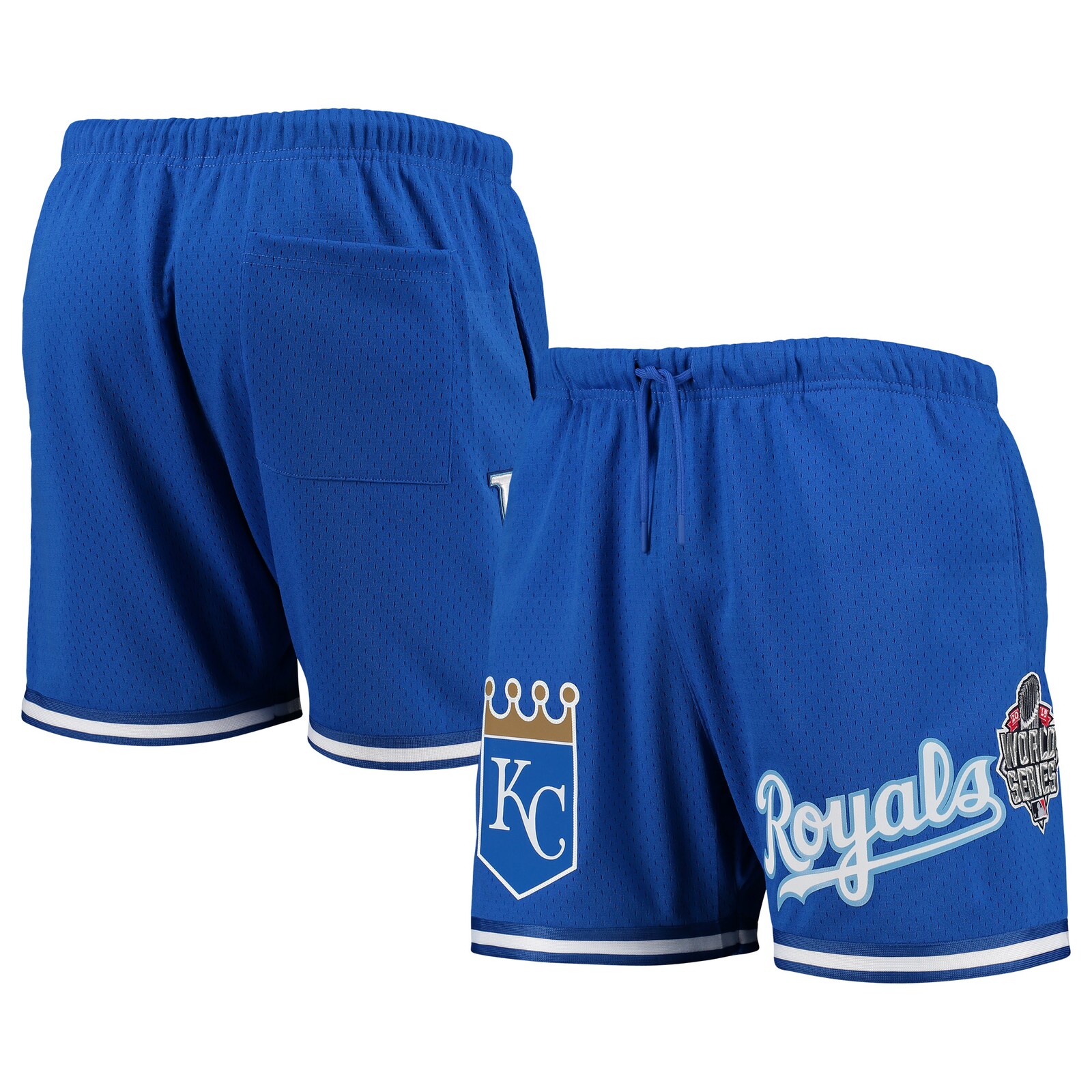 남성용 Kansas City Royals Pro Standard 로열 2015 World Series 메쉬 쇼츠
