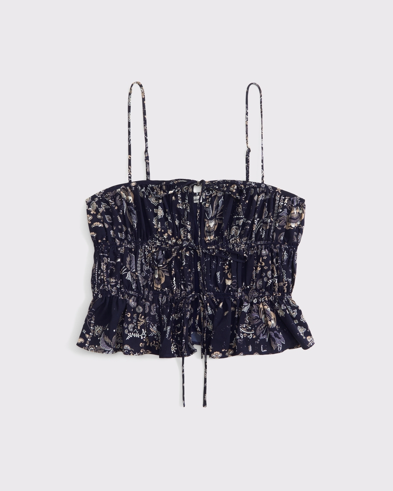Ruched Tie-Front Cami 상세 이미지 7