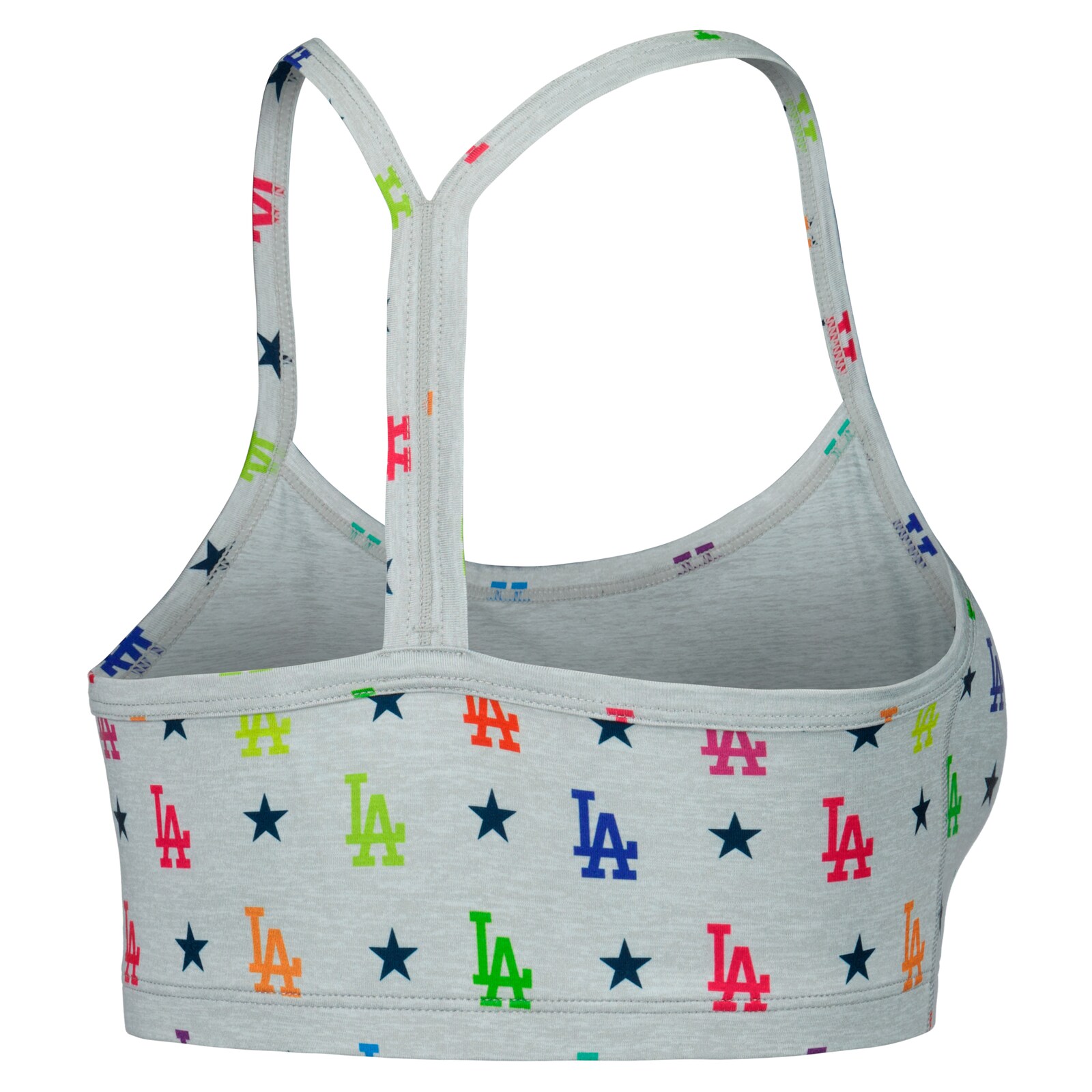 여성용 Los Angeles Dodgers Terez 그레이 TLC Rainbow 브라 상세 이미지 4