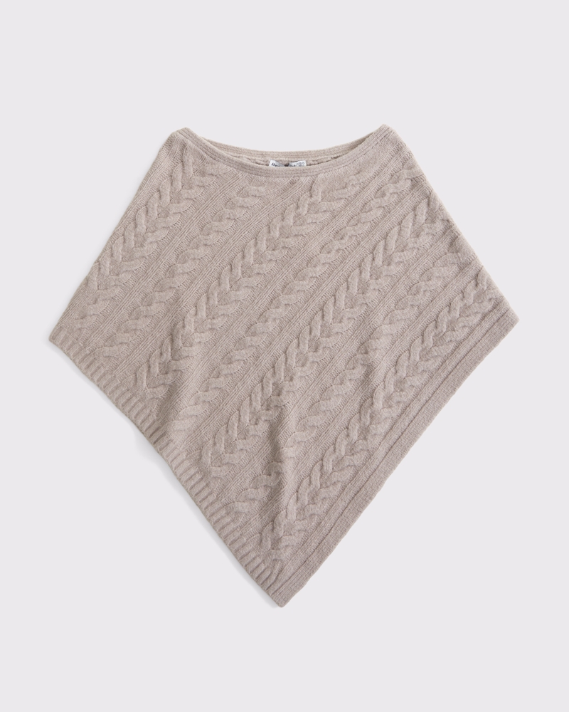 Cable-Knit Poncho 상세 이미지 6