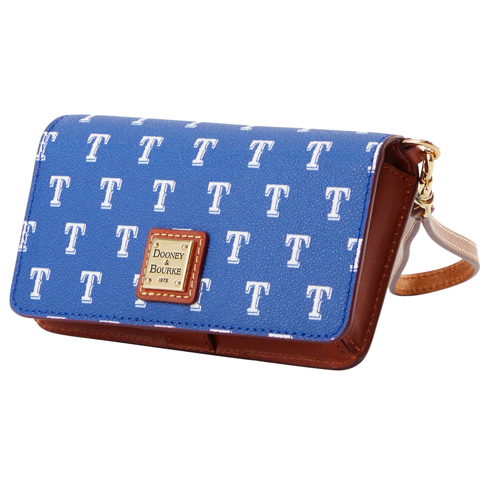 여성용 Texas Rangers Dooney & Bourke Fey 휴대폰 손목지갑 상세 이미지 3