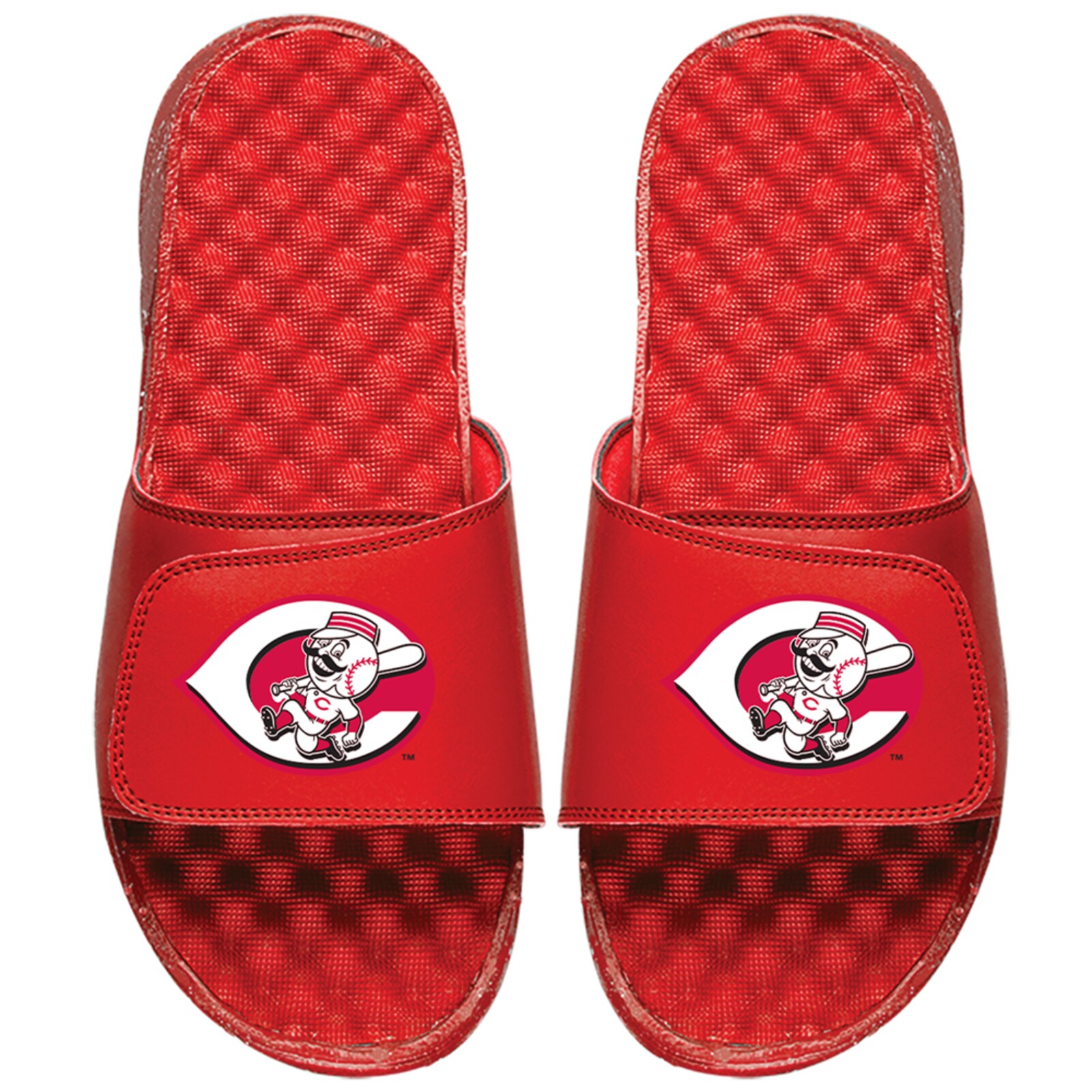 남성용 Cincinnati Reds ISlide 레드 Alternate Logo 슬라이드 샌들