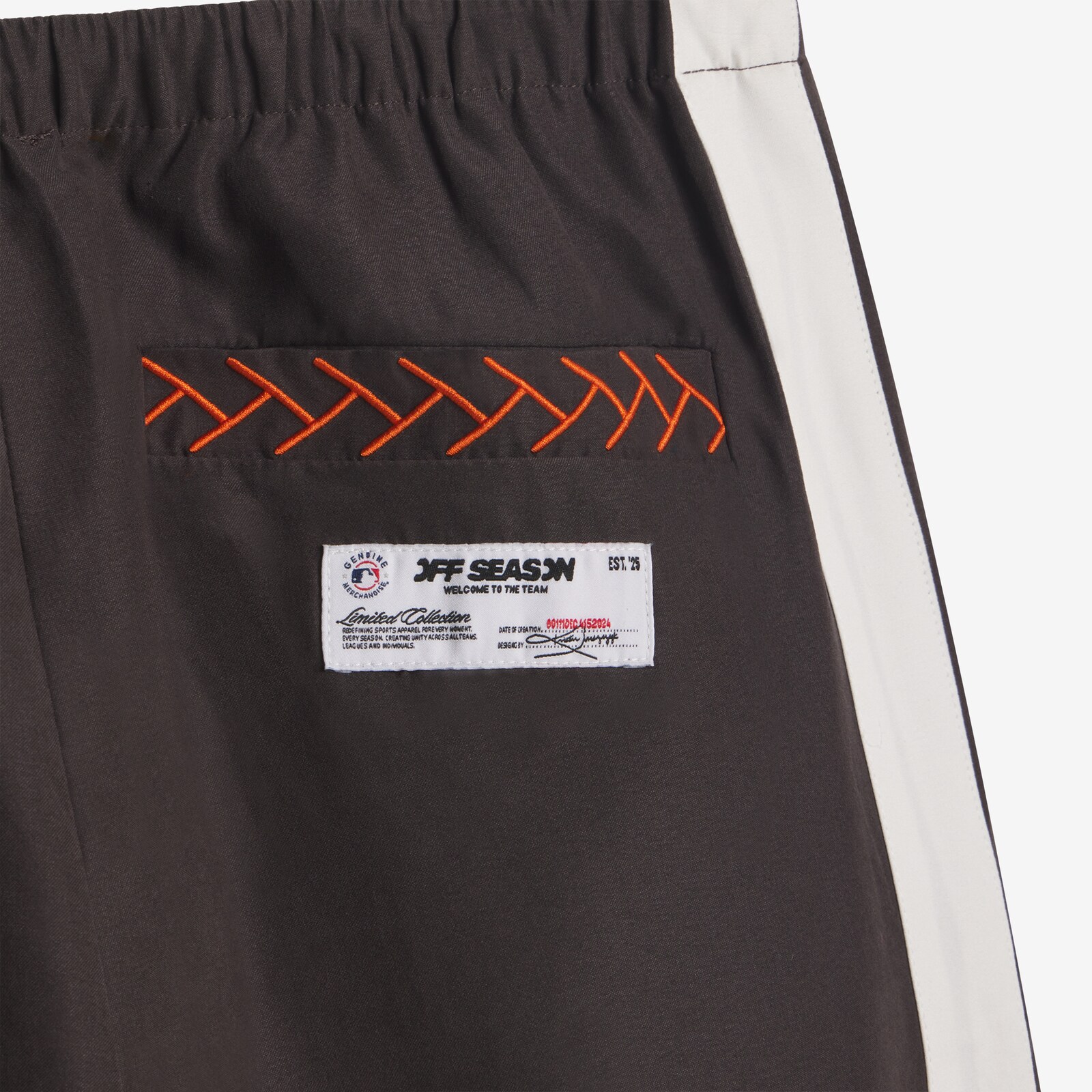 여성용 San Francisco Giants Off Season x MLB 블랙 경량 트랙 팬츠 상세 이미지 5