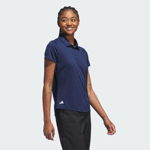 Women's Solid Performance Short Sleeve Polo Shirt 상세 이미지 3