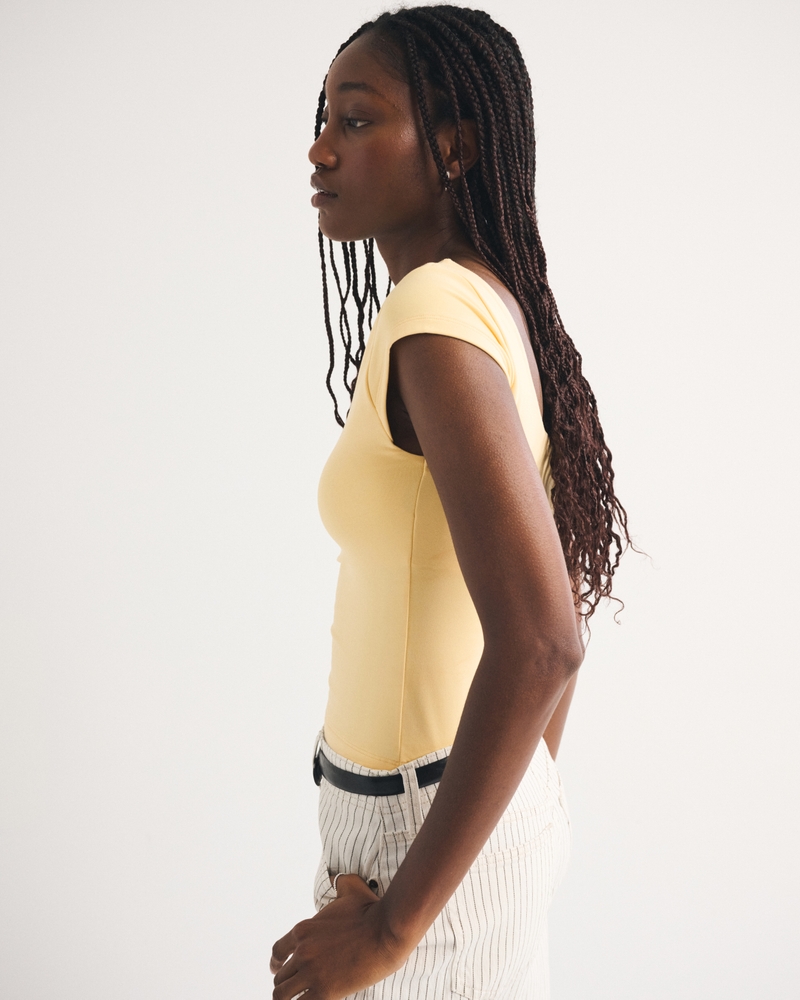 Bra-Free Reversible Scoopneck Top 상세 이미지 4