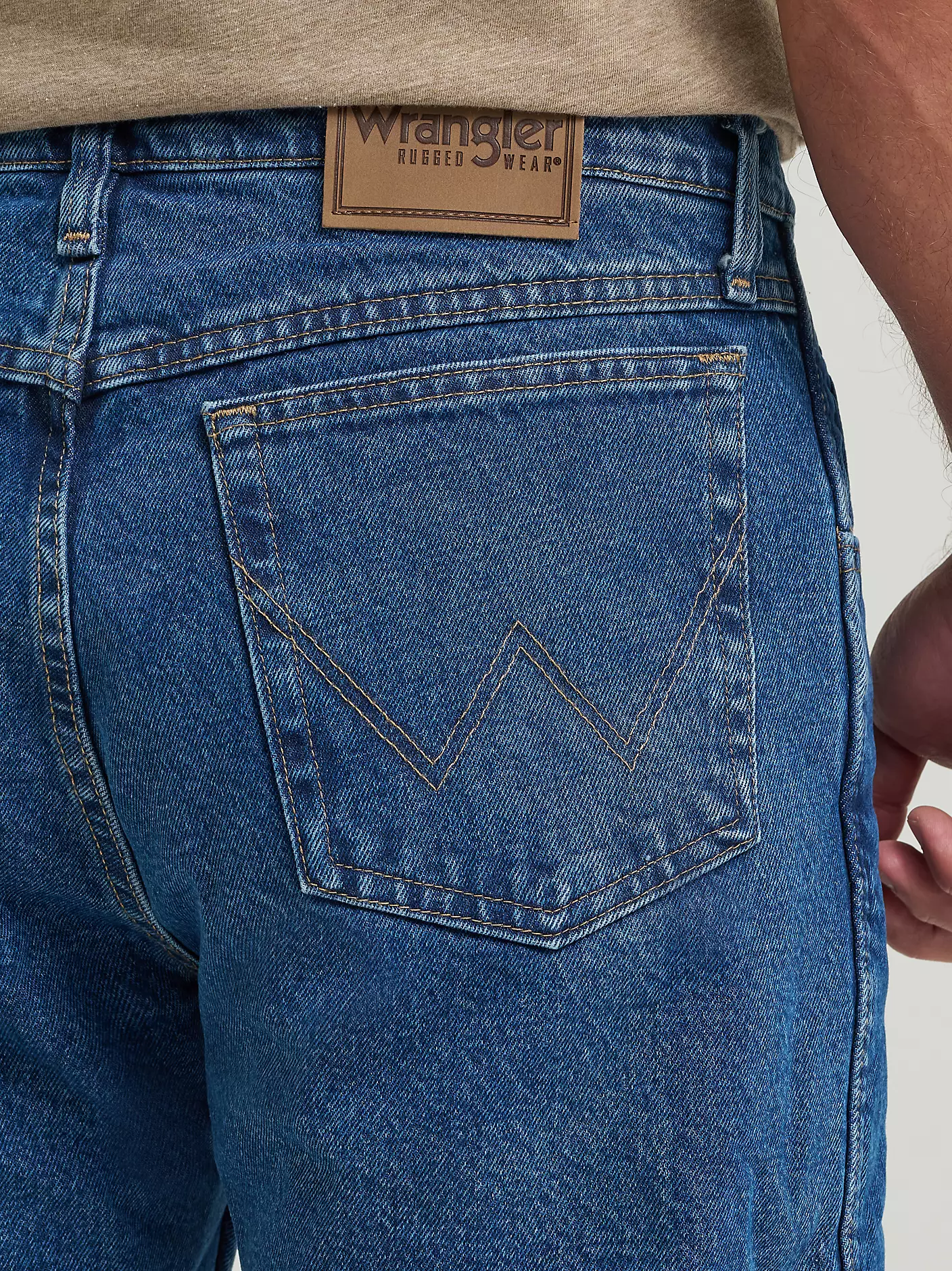 Rugged Wear® 스톤워시 후리스 안감 릴랙스 핏 청바지 상세 이미지 6