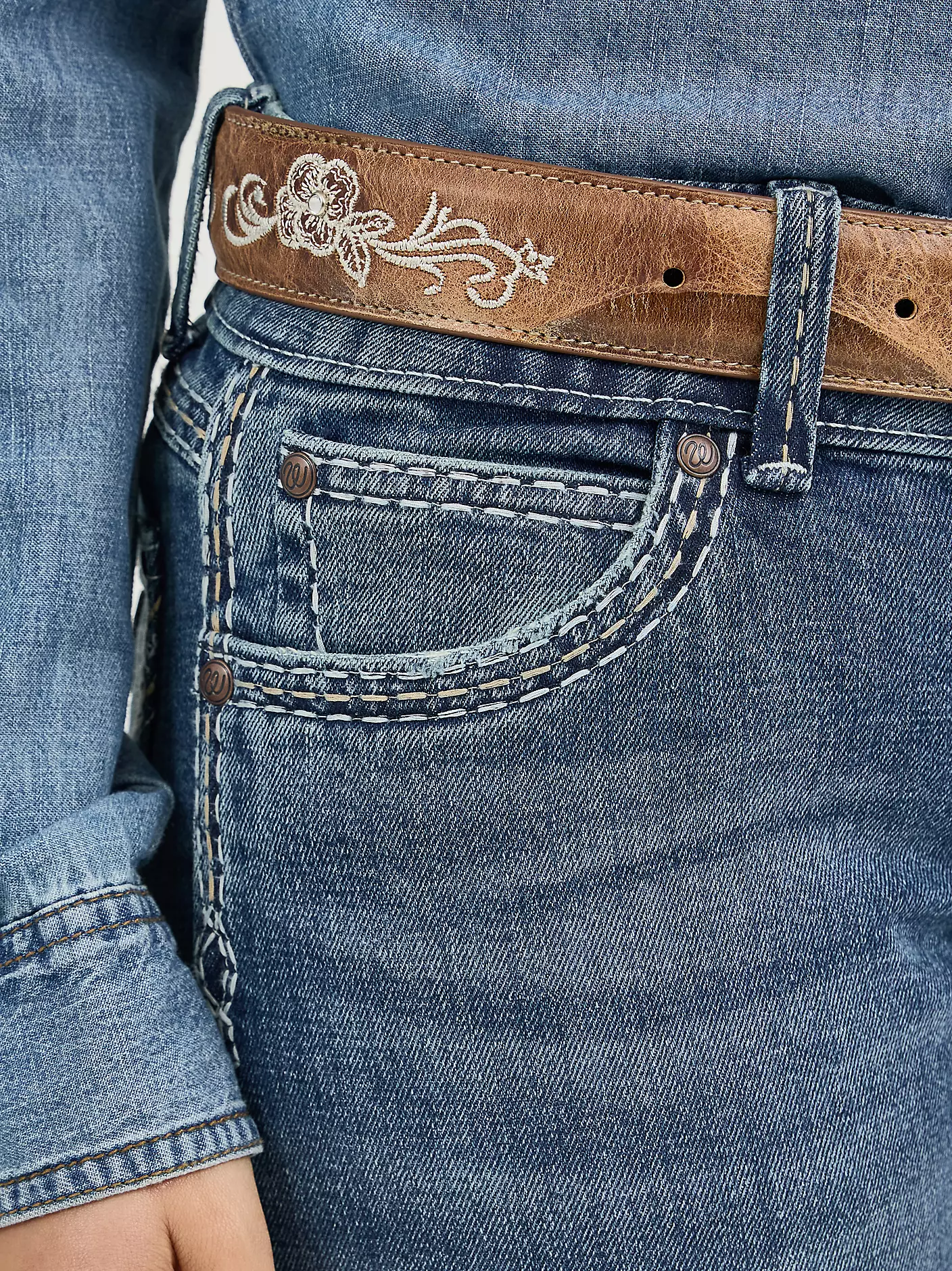 여성용 Wrangler® 레트로® 세이디 진즈 인 티파니 상세 이미지 7