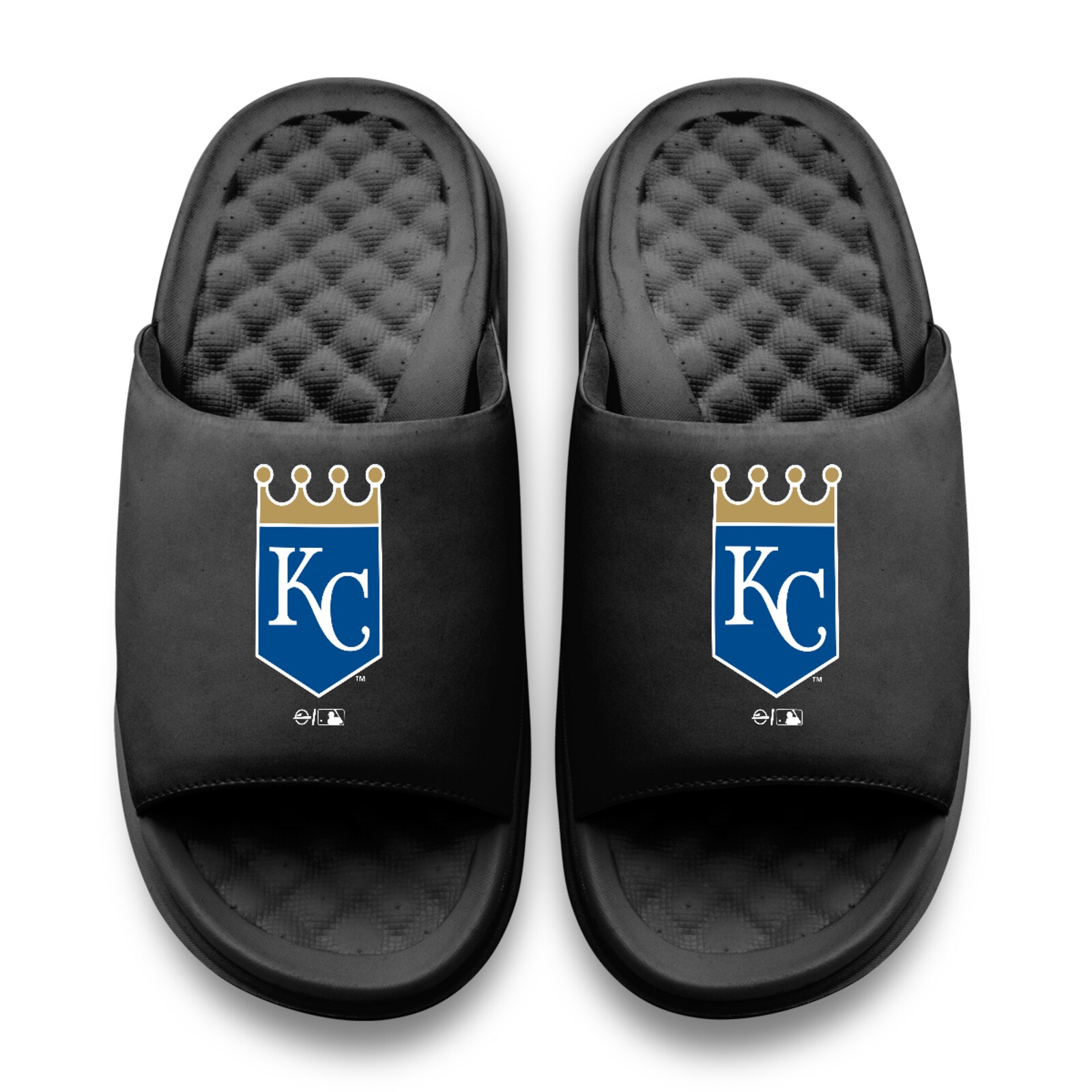 유니섹스 Kansas City Royals ISlide 블랙 Primary Motive 슬라이드 샌들 상세 이미지 3