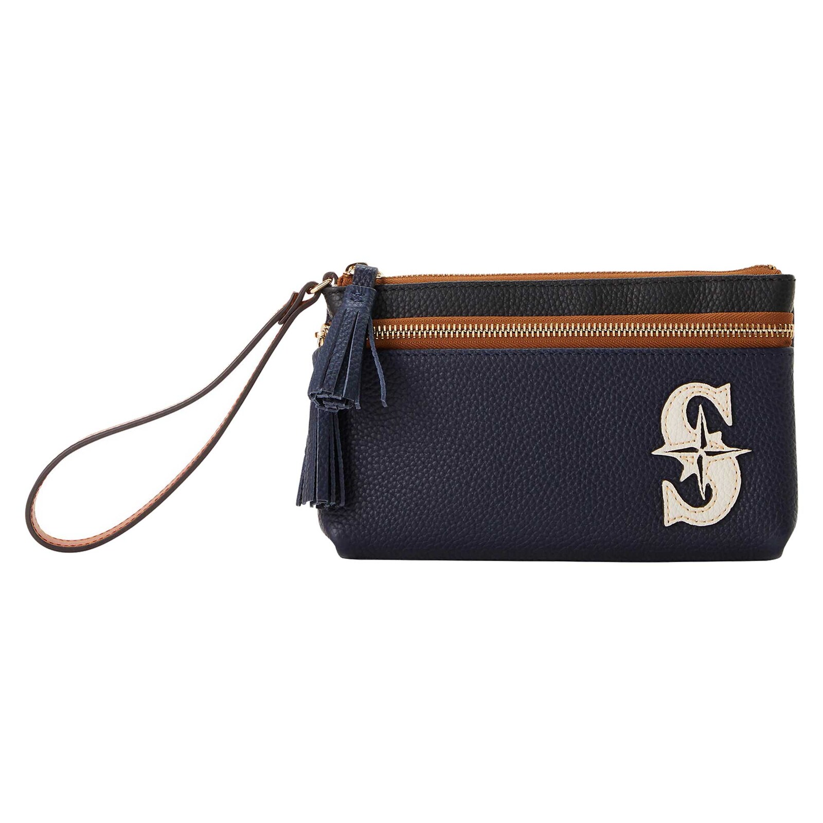 Seattle Mariners Dooney & Bourke Infield 더블 지퍼 손목지갑 상세 이미지 5