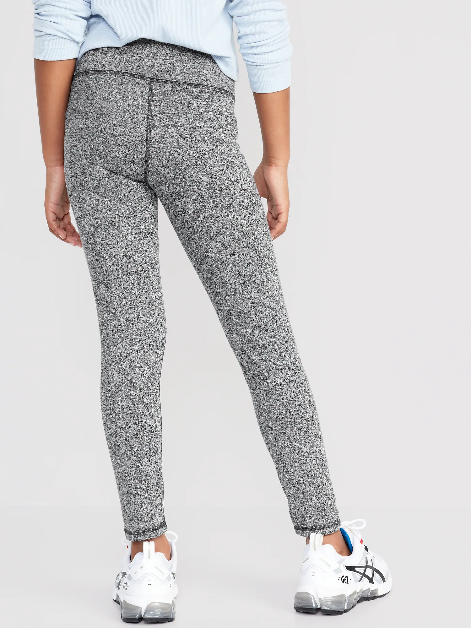 High-Waisted PowerPress 7/8-Length Leggings for Girls 상세 이미지 2