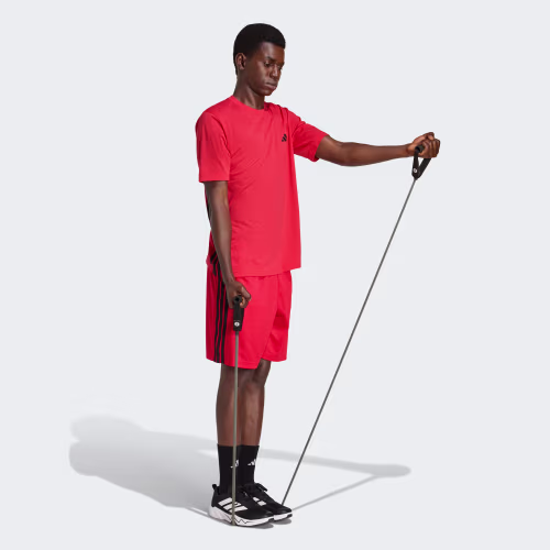 WORKOUT ESSENTIALS BASE 3-STRIPES PIQUE SHORT 9INCH 상세 이미지 3