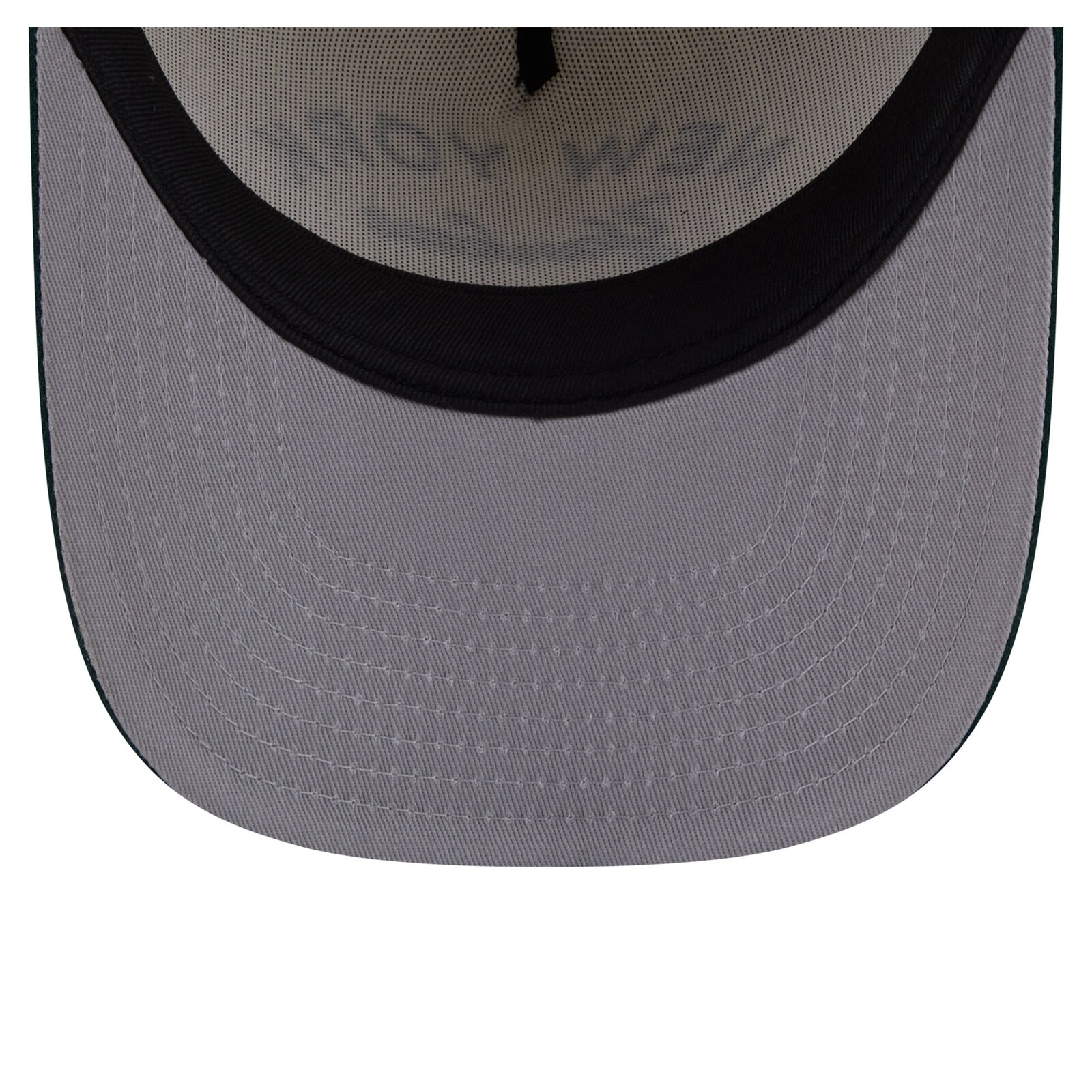 남성용 New York Yankees New Era 크림/다크 그린 크롬 A-Frame 9FIFTY 스냅백 모자 상세 이미지 6