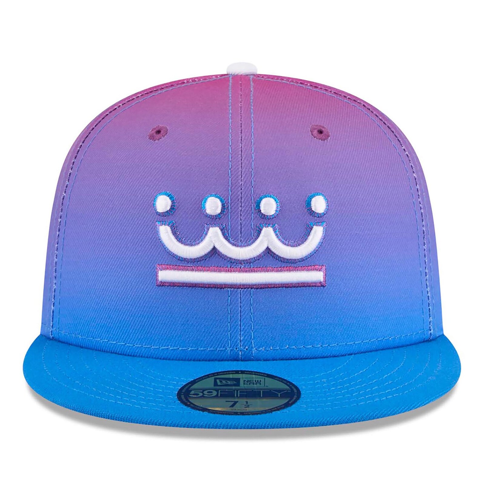 남성용 Kansas City Royals New Era 퍼플/블루 2026 City Connect 59FIFTY 피티드 모자 상세 이미지 3