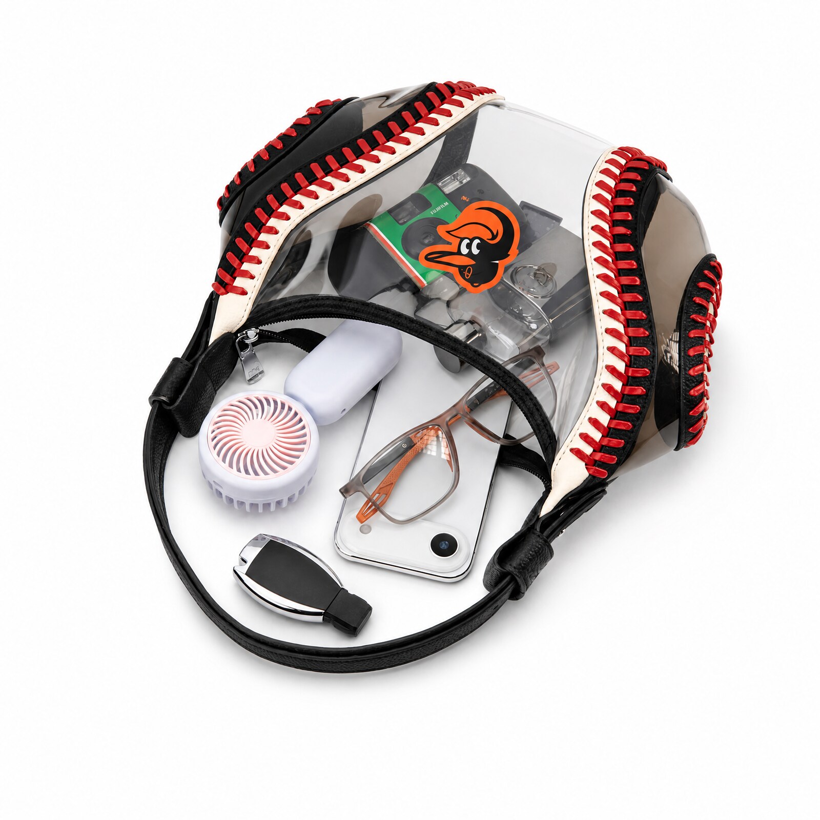 Baltimore Orioles Montana West 클리어 슬라우치 숄더백 상세 이미지 7