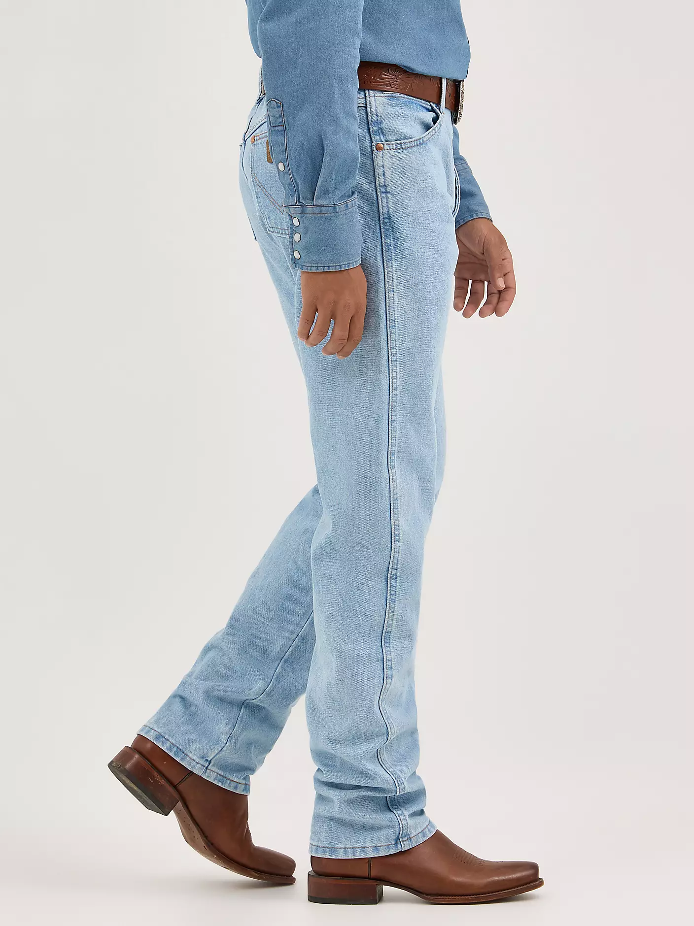 Cowboy Cut® 오리지널 핏 블리치 청바지 상세 이미지 4