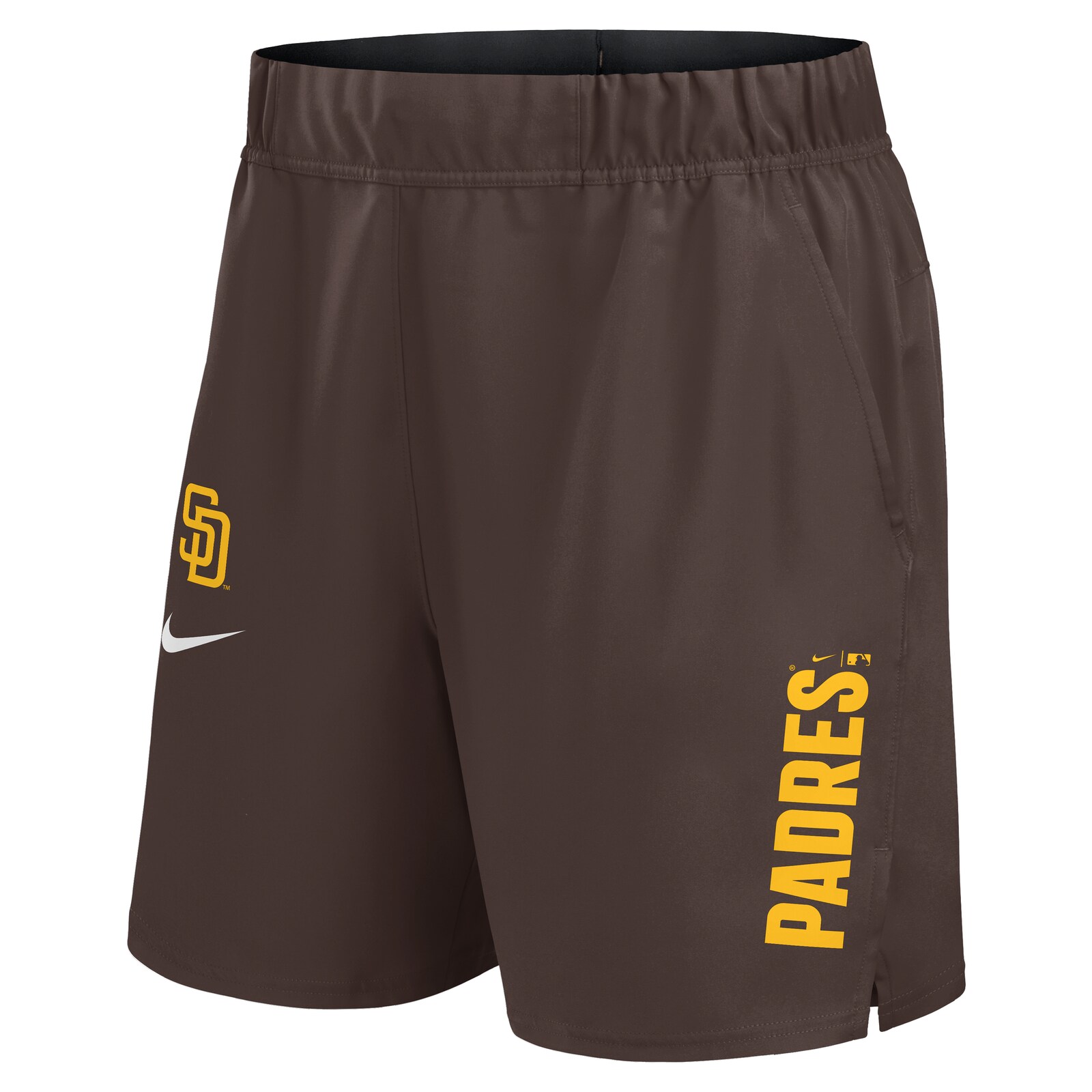 남성용 San Diego Padres Nike 브라운 우븐 Victory Dri-FIT 쇼츠 상세 이미지 3