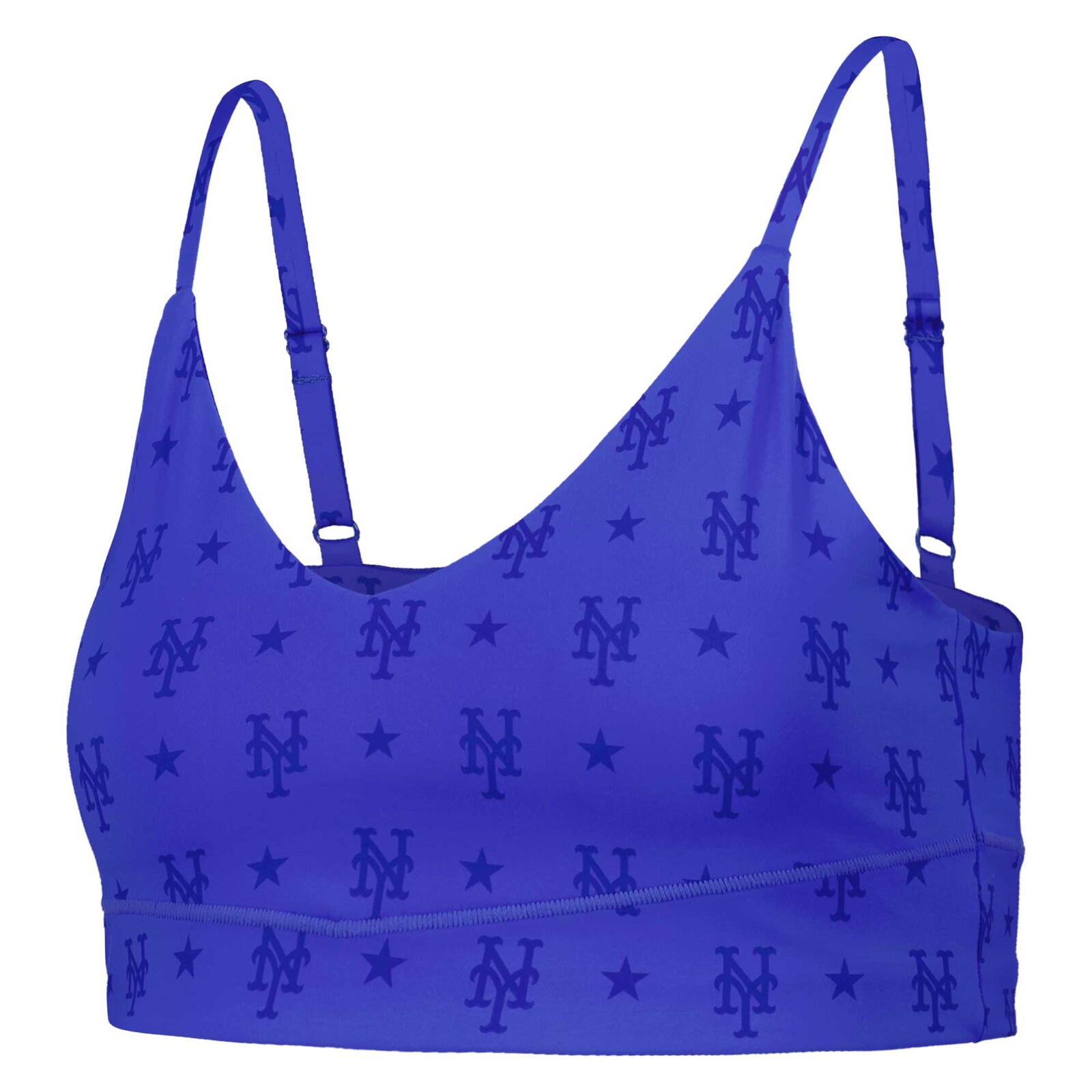 여성용 New York Mets Terez 로열 액티브 브라 상세 이미지 3