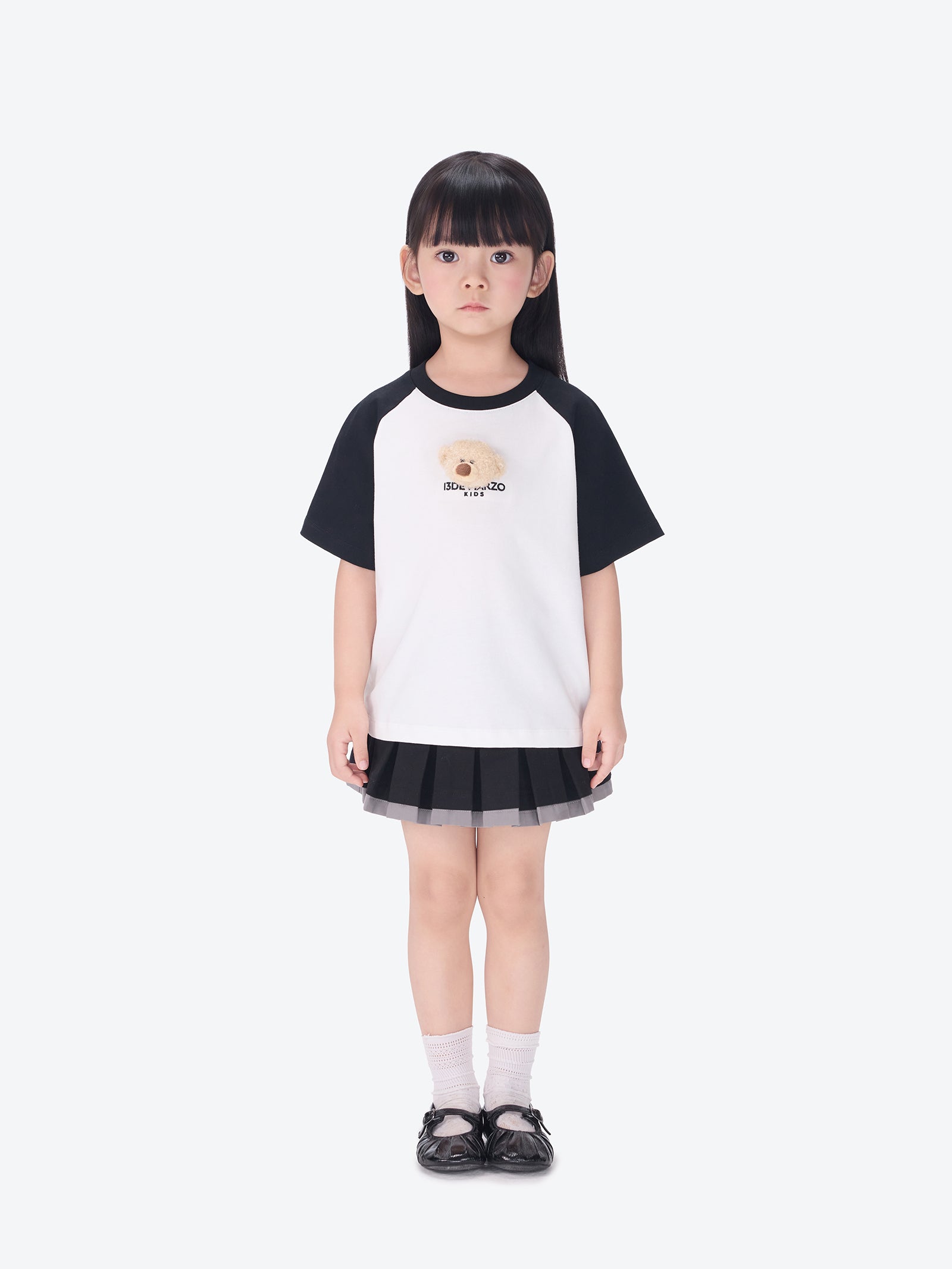 BabyBear 래글런 티셔츠 블랙 상세 이미지 2