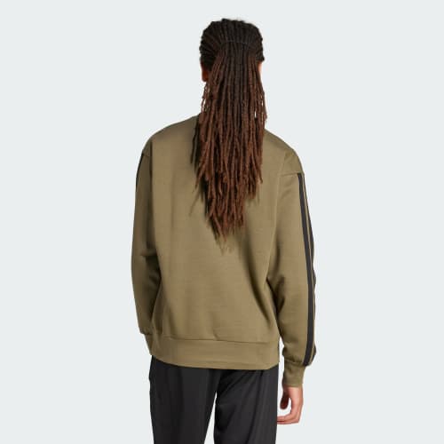 Essentials 3-Stripes Fleece Sweatshirt 상세 이미지 2