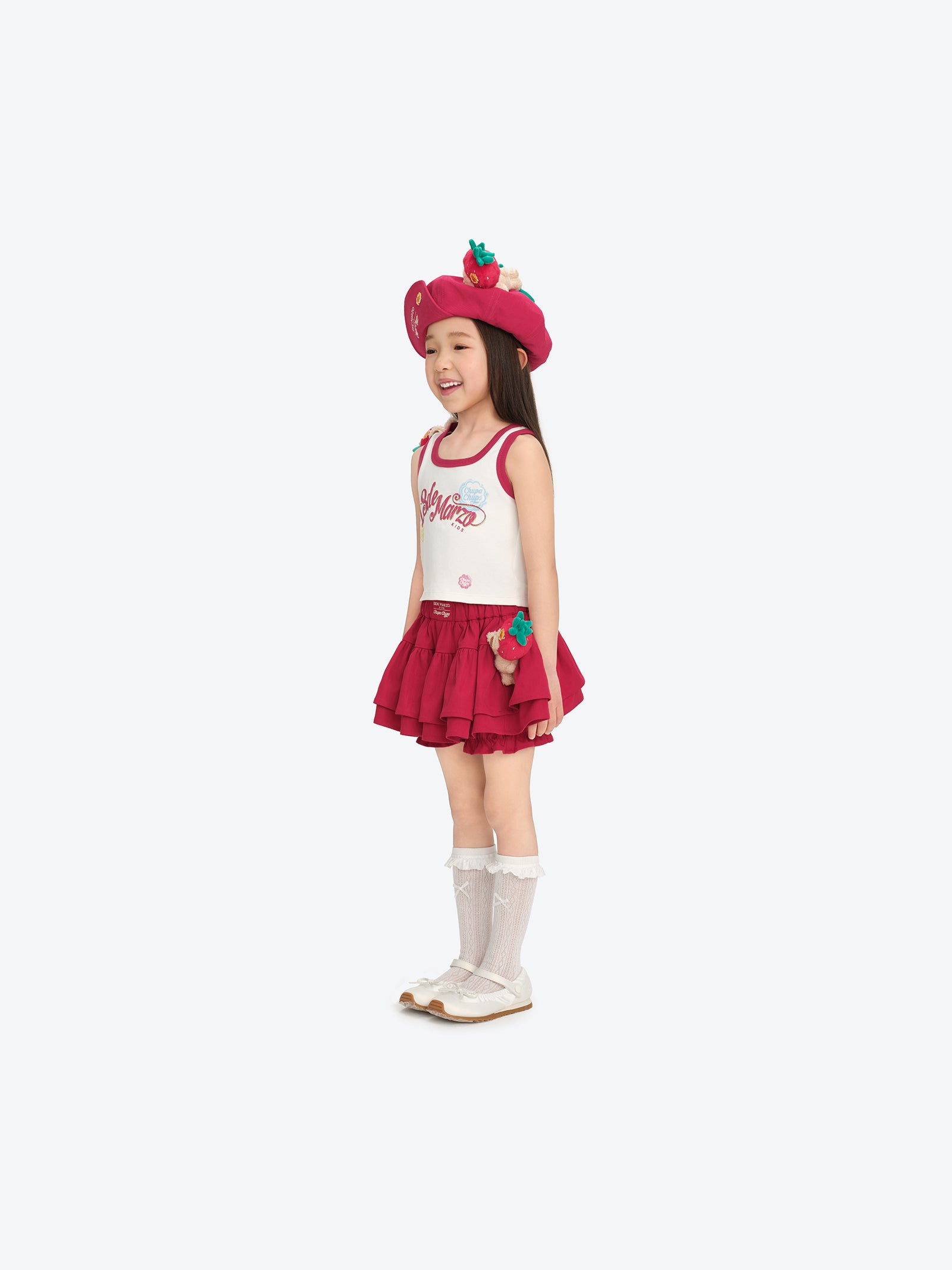BabyBear 프린트 탱크톱 화이트 상세 이미지 3